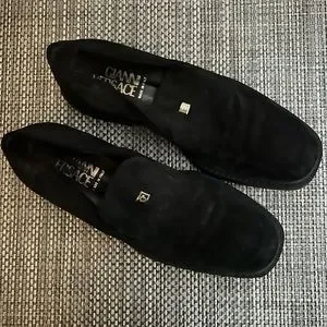 Men’s “Gianni Versace” Black Suede Loafers Gianni Versace men main image 4